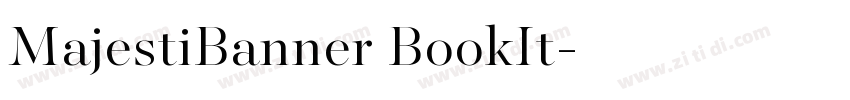 MajestiBanner BookIt字体转换